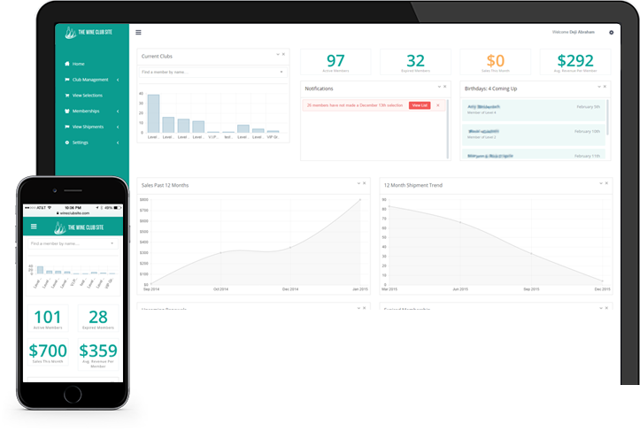 Wine Club Site | Wine Club Management Software